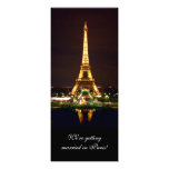 Eiffel Tower Invitations in colour