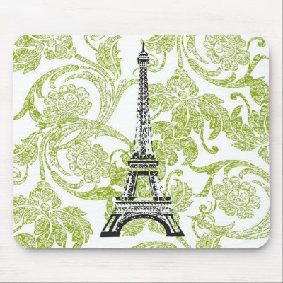 Eiffel Tower on Green Design usepad by SBCSTUDIO