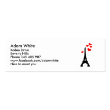 Eiffel Tower Paris Business Card Template
