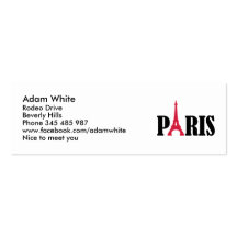 Eiffel Tower Paris Business Card Templates