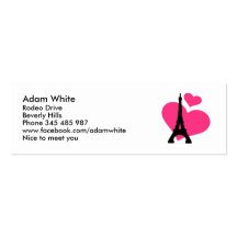 Eiffel Tower Paris Business Cards