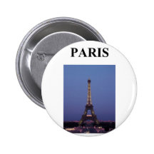 eiffel tower paris france pinback button