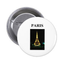 eiffel tower paris france pinback button