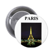 eiffel tower paris france pinback button
