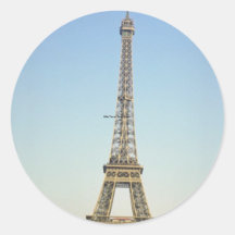 Eiffel Tower, Paris, France Round Sticker
