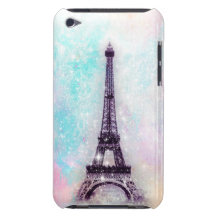 Eiffel Tower Pastel Barely There iPod Cover