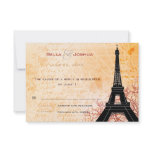 Eiffel Tower Peach RSVP