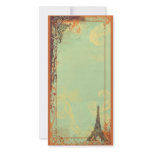 Eiffel Tower Photo Card Invitation or Menu photo cards