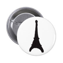 Eiffel Tower Pinback Buttons