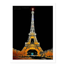 Eiffel Tower Post Card