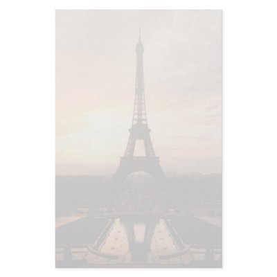Eiffel Tower Stationery Paper by FairyWoods