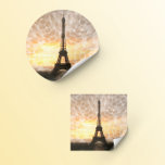 Eiffel Tower Round Sticker