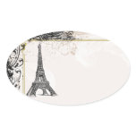 Eiffel Tower & Swirls Stickers