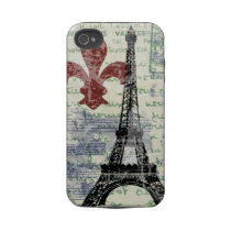 Eiffel Tower Vintage French Iphone 4 Tough Covers