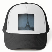 Eiffel Tower Vintage Stereoview Cyan Tone Hat
