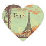 Eiffel Tower Vintage Style Stickers Tags
