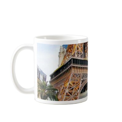 Eiffel Towers Las Vegas Paris Coffee Mugs by lifesphere
