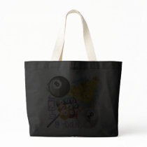 EIGHT AND NINE BALL BILLIARDS TOTE BAGS