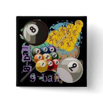 EIGHT AND NINE BALL BILLIARDS BUTTON