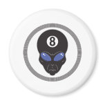 eight ball alien head magnets