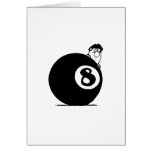 Eight Ball Greeting Card