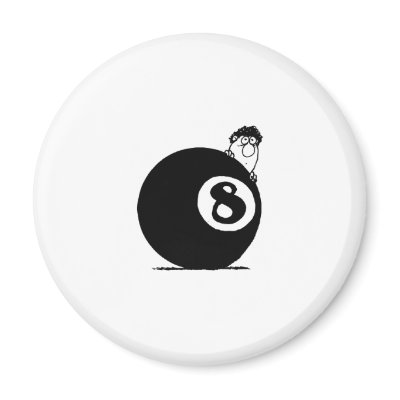 Eight Ball Refrigerator Magnet by CelebrationZazzle