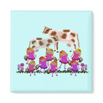 Eight Maids A Milking Magnets