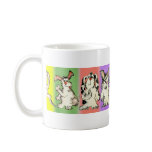 Eight Rabbits Silly- Cartoon Bunnies Coffee Mug