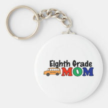 Eighth Grade Mom Keychains