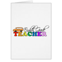 Eighth Grade Teacher Card