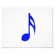 eighth note blue black musical photo
