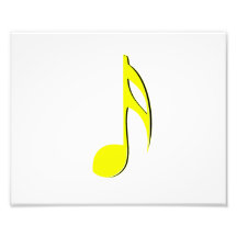 eighth note yellow black.png art photo