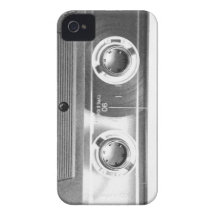 Eighties throwback, cassette tape digital art. Case-Mate iPhone 4 cases