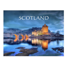 Eilean Donan Castle at Night Postcard