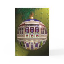 Eine Zierde Frohe Weihnachten-Olivgrün Greeting Card