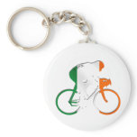Eire Irish cycling flag of Ireland bicycle gear keychains