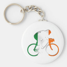 Eire Irish cycling flag of Ireland bicycle gear Keychains
