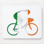 Eire Irish cycling flag of Ireland bicycle gear Mouse Mats