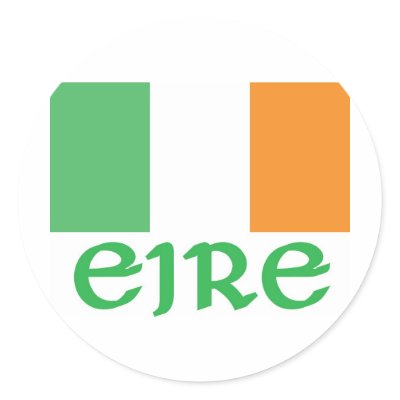 EIRE Irish Flag Stickers by McBain