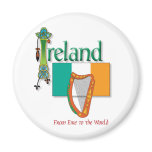 Eire To The World Fridge Magnet