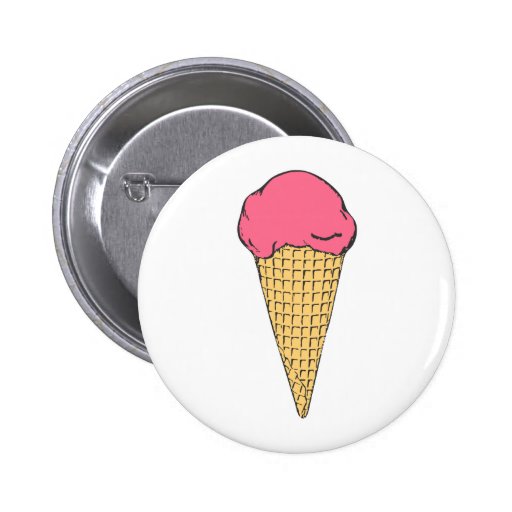 eiscreme erdbeere erdbeereis ice cream strawberry anstecknadel