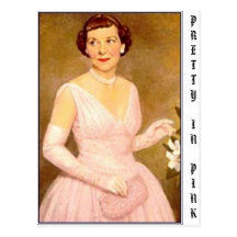eisenhower mamie, PRETTY IN PINK Postcards
