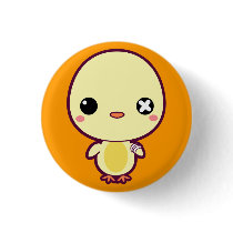 Ejiki the Little Chick Button