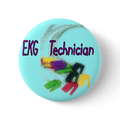 EKG Technician Gifts Pins by ProfessionalDesigns