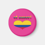 El Amor! - Love in Colombian Valentine's Day Fridge Magnet