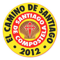 El Camino de Santiago 2012 Round Sticker