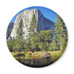 El Capitan And Merced River In Yosemite Park Magnets