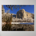 El Capitan reflects into the Merced River in