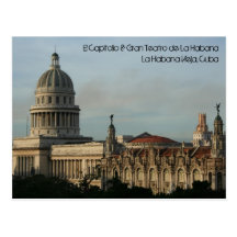 El Capitolio & Gran Teatro, Havana, Cuba Postcard