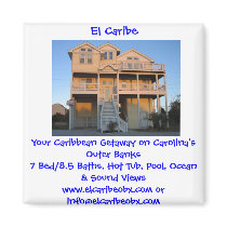 El Caribe, Your Caribbean Getaway ... Refrigerator Magnet